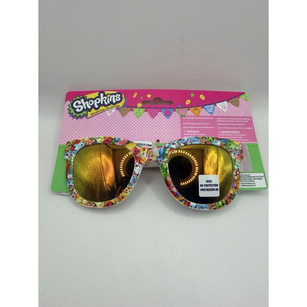 Children Kid Girl Shopkins UV protect Square eye sunglasses Birthday Gift